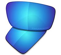 Saucer Lenti di ricambio premium per occhiali da sole Oakley Gascan ad alta definizione, polarizzate blu ghiacciaio