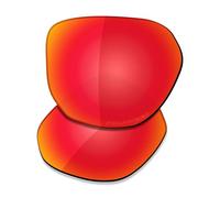 Saucer Lenti di ricambio premium per occhiali da sole Oakley Latch Beta OO9436, Alta definizione: rosso fuoco polarizzato, Taglia unica