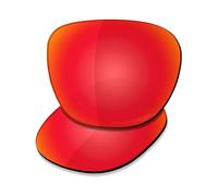 Saucer Lenti di ricambio premium per occhiali da sole Oakley Manorburn OO9479, Alta Difesa - Rosso Fuoco Polarizzato, Taglia unica