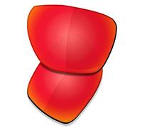 Saucer Lenti di ricambio premium per occhiali da sole Oakley Sylas OO9448, High Definition - Fire Red Polarized, Taglia unica