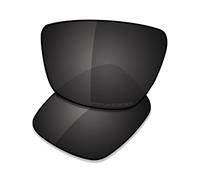 Saucer Lenti di ricambio premium per occhiali da sole Oakley Sylas XL OO9448, Carbon Black Polarizzato, Taglia unica