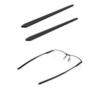 Saucer OX3217 - Gommini di ricambio in gomma per Oakley 140 mm Socket 5.0 OX3217 | Socket 5.5 OX3218 Glass, 2 paia di colore nero, Taglia unica