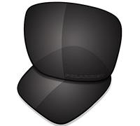 SAUCER Premium Replacement Lenses for Oakley Holbrook OO9102 Sunglasses High Defense - Carbon Black Polarized