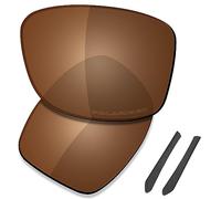 SAUCER Premium Replacement Lenses for Oakley Jupiter Squared OO9135 Sunglasses High Definition - Amber Brown Polarized