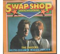 SAUCERS - KEITH CHEGWIN AND MAGGIE PHILBIN - SPRING HAS SPRUNG 7 INCH ( 7" VINYL 45) UK BBC 1982