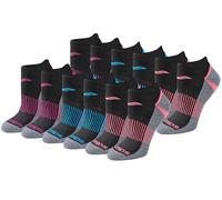 Saucony Calzini da donna (confezione da 6), Nero assortiti (12 paia), M