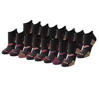 Saucony Calzini sportivi da donna, confezione multipla, con linguetta sul tallone, confezione da 8, Rosa nera assortita (16 paia), Shoe Size 5-7