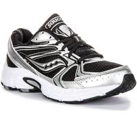 SAUCONY Griglia Ride Millennium Rete Donna da Ginnastica Nero Argento UK 3 - 8