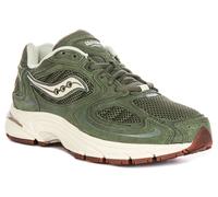 Saucony Grind Jazz Eva Midsole Lace Up Donna Trainer In Olive White EU 36-42