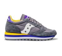 Saucony Jazz da Donna Grigio. Logo sui Lati di Colore Bianco. Lacci intercambiabili. Chiusura Sneakers con Lacci. (Grey/White, Numeric_37_Point_5)