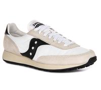 SAUCONY Jazz Originale Camoscio Nylon con Lacci Uomo Sportivo IN Bianco Red UK 3