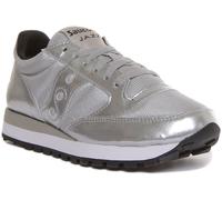 SAUCONY Jazz Originale Donna Stringate Trainer Metallico Argento Misura UK 3 - 8