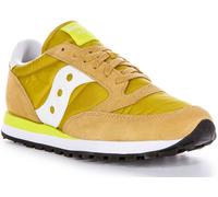 SAUCONY Jazz Originale Nylon Camoscio 80s Rete Uomo Sneakers Grigio Blu UK 6 -