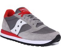 SAUCONY Jazz Originale Nylon Camoscio 80s Rétro Rete Scarpe Grigio Blu Da UK 6 -