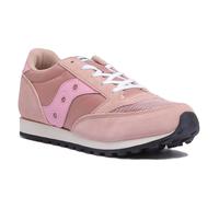 SAUCONY Jazz Originale Vintage Classico con Lacci Scarpe Bambina IN Rosa Eu 1 -
