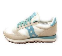 Saucony Jazz Sneakers Unisex Modello S2044 736 Beige (Tofu/Blue Surf),Suede e Nylon,Casual Retro Running (Beige (Tofu/Blue Surf), Sistema Taglie Calzature EU, Adulto, Numero, Media, 42)