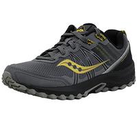 Saucony Men's Excursion TR14 Running Shoe, Dark Grey/Black/Gold, 9 W
