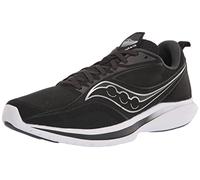 Saucony Men's Kinvara 13 Running Shoe, Black/Silver, 12.5 Wide