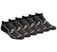 Saucony Men's Multi-Pack Performance Comfort Fit No-Show Socks, Black Assorted 6, Large (Shoe: 8-12)