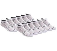Saucony Men's Multi-Pack Performance Comfort Fit No-Show Socks, White 12, Large (Shoe: 8-12)