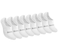 Saucony No Show Cushioned Invisible Liner Socks, Available in S-l (8, 16 Pairs) Calzini, Bianco (8 Paia), S (Pacco Donna