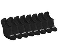 Saucony No Show Cushioned Invisible Liner Socks, Available in S-l (8, 16 Pairs) Calzini da Corsa, Black Basic (8 Paia), M (Pacco Donna
