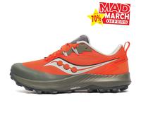 Saucony Peregrine 14 Scarpe Running Trail Uomo All Terrain Arancioni con Lacci