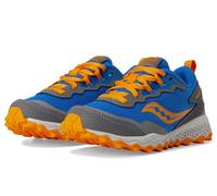 Saucony Peregrine Kdz Shield - Sneaker unisex per bambini, Blu e arancione., 13 Wide Big Kid
