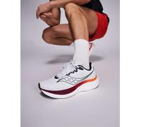 Saucony - Ride 19 - Scarpe da corsa bianche e cremisi-Bianco 48