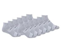 Saucony Rundry Mesh Ventilating Comfort Fit Performance Quarter Socks (6, Pairs) Calzini da Corsa, Grigio (12 Paia), Shoe Size: 8-12 (Pacco da 24) Uomo