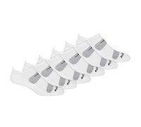 Saucony Rundry Mesh Ventilating Comfort Fit Performance Tab Socks Available in M-XL (6, 12 Pairs) Calzini, Bianco (6 Paia), Large (Pacco da 6) Uomo