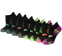Saucony Rundry Performance Heel Tab Athletic Socks, Available in S-l (8, 16, 24 Pairs) Calze da Corsa, Nero, Assortito (8 Paia), Shoe Size: 5-7 (Pacco da 8) Donna