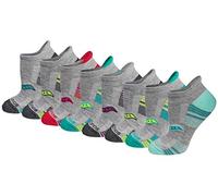 Saucony Rundry Performance Heel Tab Athletic Socks, Available in S-l (8, 16, 24 Pairs) Calzini, Grigio Assortiti (8 Paia), Small (Pacco da 8) Donna