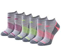 Saucony Rundry Performance Selective Cushion Socks, Available in S-l (6, 12 Pairs) Calzini, Grigio Assortiti (6 Paia), M (Pacco da 6) Donna