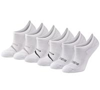 Saucony Rundry Performance Selective Cushion Socks, Available in S-l (6, 12 Pairs) Calzini, Sneaker Bianco/Grigio (6 Paia), M (Pacco da 6) Donna