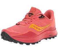 Saucony Scarpe da Corsa Peregrine 12Trail da Donna, Corallo/Roccia Rossa, 40.5 EU