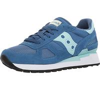 Saucony Shadow Original donna, pelle scamosciata, sneaker bassa, Blue/Aqua, 37