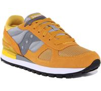SAUCONY Ombra Originale Uomo con Lacci 80s Rétro Sportivo IN Senape Misura UK 7