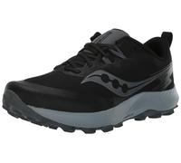 Saucony Sneaker Uomo Peregrine 14, Nero/Carbonio, 10 Wide