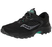 Saucony Women's Excursion TR15 Trail Running Shoe, Black/Jade, 10.5