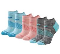 Saucony Women's Selective Cushion Performance No Show Athletic Sport Socks (6 & 12, Fashion Assorted (6 Pairs), Shoe Size: 10-13