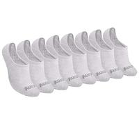 Saucony Women's Show Cushioned Invisible Liner Socks, Grey Basic (8 Pairs), Shoe Size: 4-7