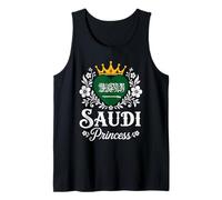 Saudi Princess Saudi Arabia Flag Proud Saudi Girl Canotta