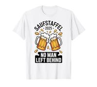 Saufstaffel 2025 No Man Left Behind Birra Oktoberfest Maglietta