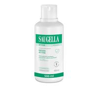 Saugella Active Detergente Intimo Antibatterico, 500 ml | Detergente Intimo per Post Parto, Gravidanza e Ciclo Mestruale. Anti-Odore, con Estratto di Timo, Clinicamente Testato