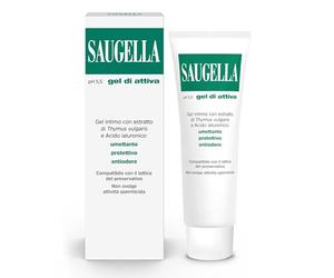 Saugella Active Gel Intimo Idratante e Resistente agli Odori, 30 ml | Con Acido Ialuronico e Timo, Compatibile con Preservativi in Lattice
