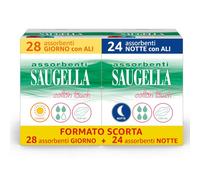 Saugella Assorbenti Cotton Touch Giorno e Notte con Ali, Kit 28+24 Pezzi
