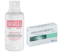 Saugella Kit Poligyn Igiene Intima + Serena Ovuli Vaginali