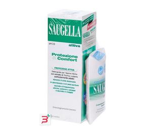 SAUGELLA PROTEZIONE&COMFORT BUNDLE 1 ATTIVA 250 ML + 3 ASSORBENTI INTERNI REGULAR IN OMAGGIO + GADGET STICKERS MOTIVAZIONALI