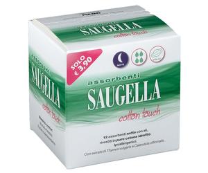 Saugella SAUGELLA COTTON TOUCH ASSORBENTI NOTTE 12 PEZZI TAGLIO PREZZO